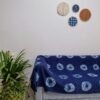 Shibori throw blanket