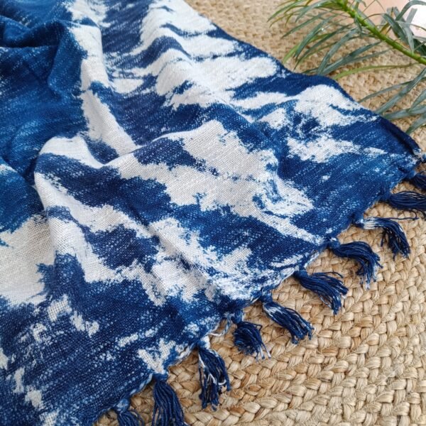 shibori throw blanket